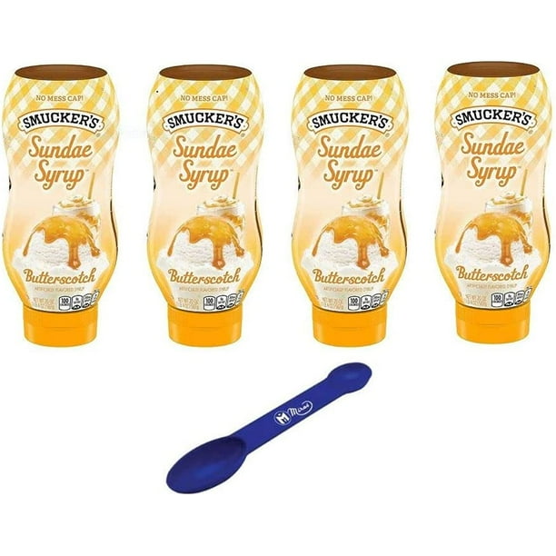 (Pack Of 4) Smuckers Sundae Syrup Butterscotch Flavored Syrup, 20 Oz