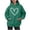 Dark Green, variant on Women's Oversized Pattern Hoodie Casual Long Sleeved Heart Shaped Print Pullover Comfortable Pocket Drawstring Hoodie Long Zippe Sweatshirts for Women Sweatshirt for Women Graphic Sweatshirts Hoodies