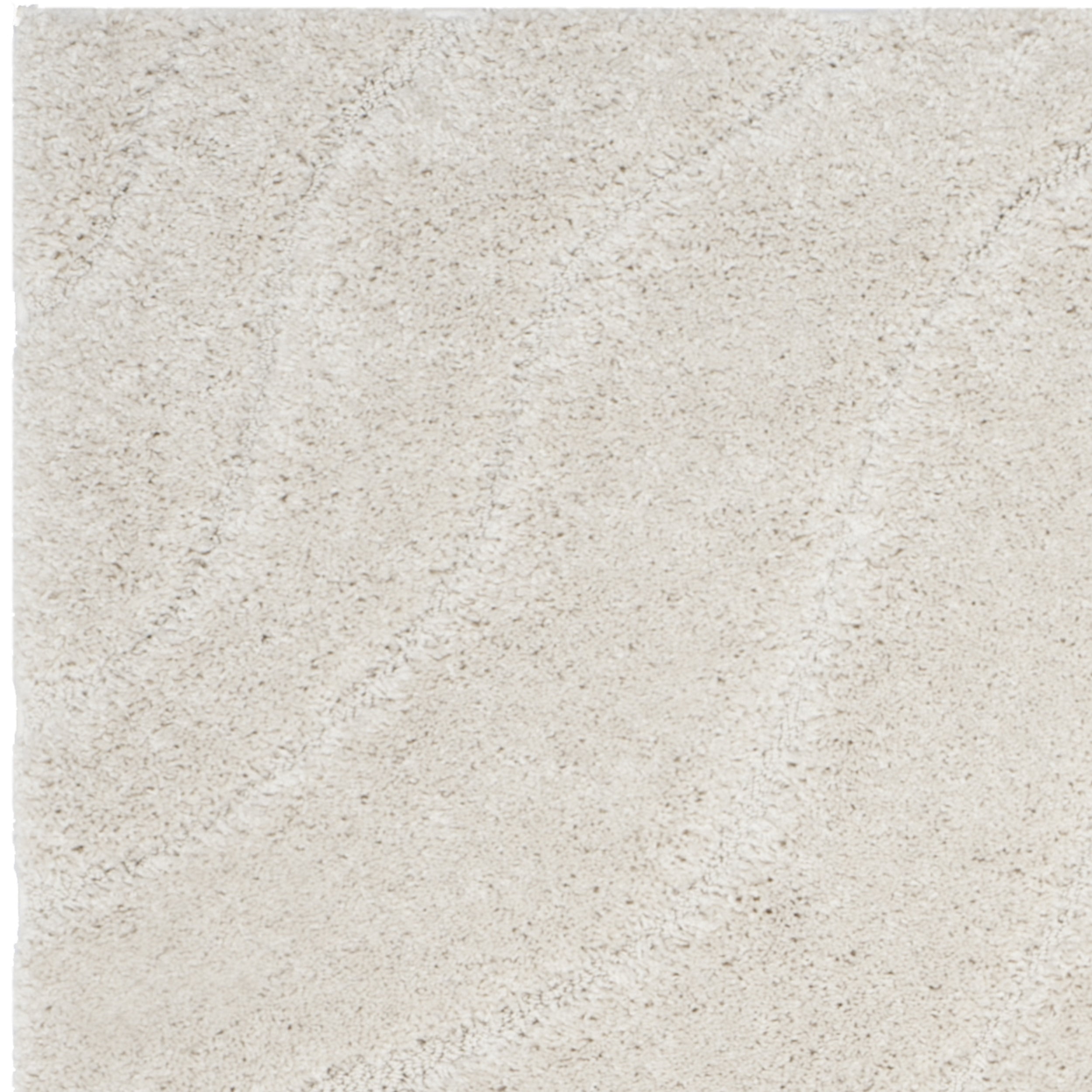 SAFAVIEH Florida Tabitha Geometric Waves Shag Runner Rug, Cream, 2'3" x 7'