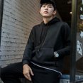 thumbnail image 4 of Ashion Men Kangaroo Pocket Plain-Colour Sweaters Hoodies for Winter Sports Casual, 4 of 7