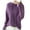 Purple, variant on Fmbrln Womens Knitted Sweaters Fashion Casual Long Sleeve Solid Color Hooded Sweaters Loose Comfy Pullover Tops Beige L