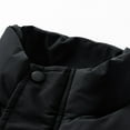 thumbnail image 4 of JTieacloth Men's Outerwear Jackets Coats Solid Color Concealed Zipper Vest Padded Warm Sleeveless Quilted Jacket Winter Outdoor Insulated Layer Black, 4 of 4