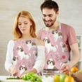 thumbnail image 3 of Shih Tzu Dogs and Pioneer Flower Apron-Garden Aprons for Women with Pockets-Cotton Linen Waterproof Kitchen Cooking Gardening Aprons Adjustable for Kitchen,Cooking,BBQ and Salon 33x27 Inch, 3 of 7