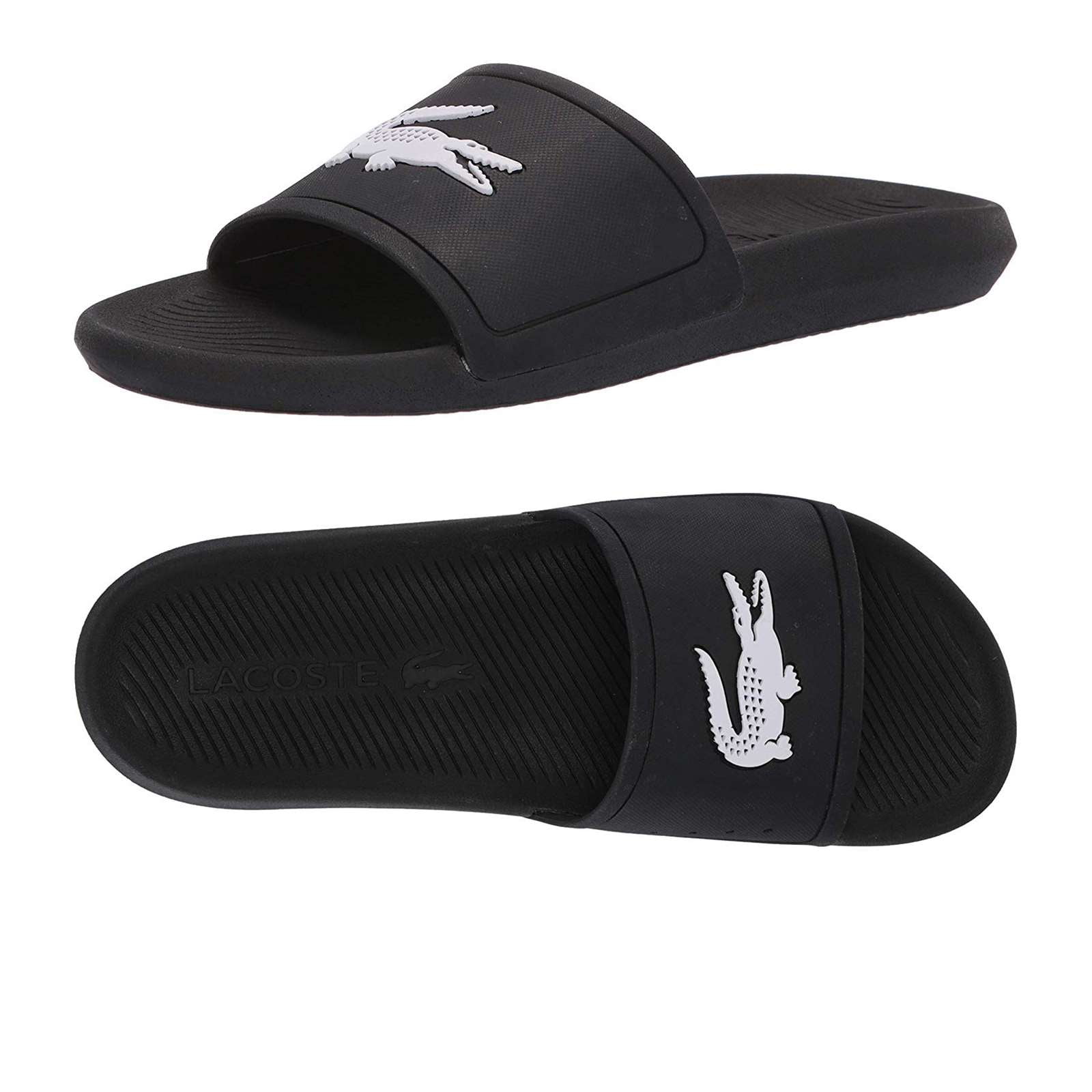Lacoste Men's Croco Slide 119 1 CMA Open Toe Sandals