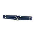 thumbnail image 1 of Milaget Porte-Jarretelles de Jambe Ajustable Mode Doubles Sangles Chaînes de Cuisse Cœur Forme Ronde Bleu Foncé, 1 of 9