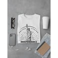 thumbnail image 3 of Independence Day Statue T-Shirt Men -Image by Shutterstock, Male 5X-Large, 3 of 4