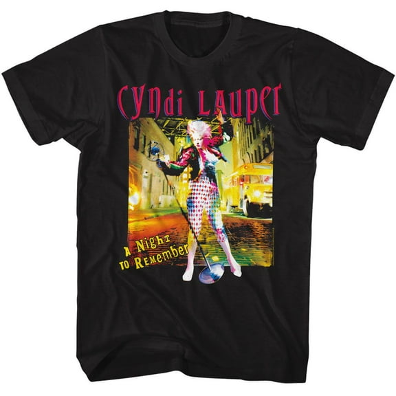 Cyndi Lauper A Night to Remember Men's T Shirt - Black, S
