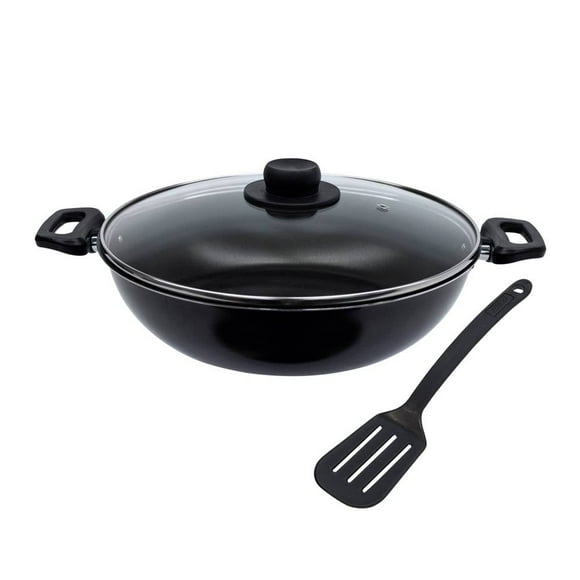 Cacerola Deleite Negro con Tapa 28 cm