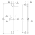 thumbnail image 2 of Speakman Matte Black SA-2502-MB Lura Slide Bar, 2 of 3
