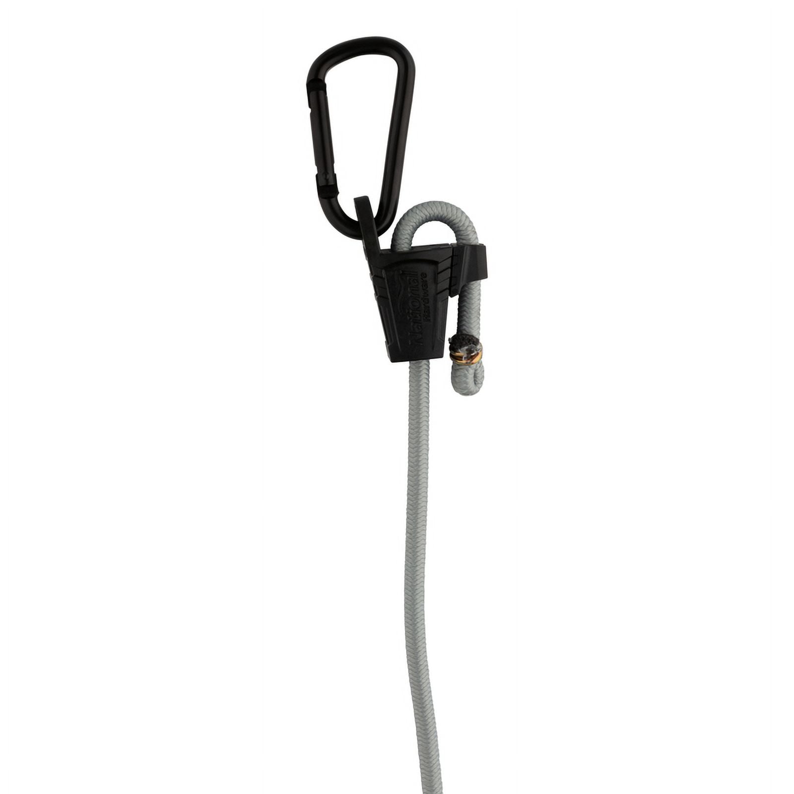 National Hardware 8056942 9-60 in. Adjustable Bungee Cord, Gray - Pack of 2