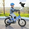 thumbnail image 2 of Costway 16'' Kid's Bike with Removable Training Wheels & Basket for 4-7 Years Old Blue, 2 of 9