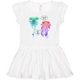 thumbnail image 3 of Inktastic Funny I'm Not Jelly Jellyfish in Blue and Pink Girls Baby Dress, 3 of 5