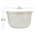 thumbnail image 5 of Better Homes & Gardens Carmen 20 in Gypsum Bowl Planter for Indoor and Outdoor Use, 5 of 7