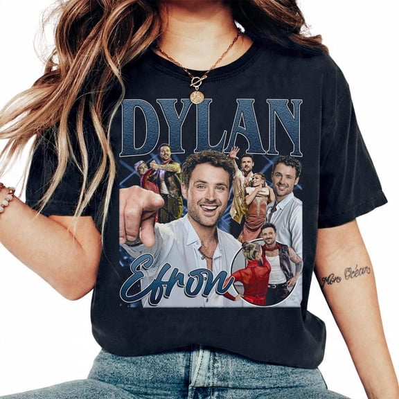 Dylan Efron Dwts Bootleg Vintage T-Shirt, Dancing With The Stars Fan Gift, 90s Style Efron Merch Shirt, Dylan Efron Fan Shirt