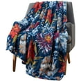 thumbnail image 7 of Serafina Home Watercolor Flower Garden Throw Blankets: Soft Plush Floral Accent for Sofa Couch Chair Bed or Dorm, 7 of 7