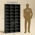 thumbnail image 3 of HOMCOM Media Storage Cabinet, 9-Tier DVD Shelf with 21 Adjustable Shelves, 3 of 10