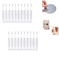 Tutuviw 20Pcs Shower Nozzle Cleaning Brush Anti-Clogging for Small Hole Multipurpose Crevice Tiny Brush Anti-Clogging with Stiffer and Denser Bristles for Household Bathroom