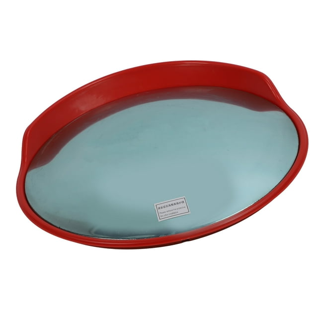 Miroir Convexe 24 Pouces avec Support Réglable, Miroir Convexe de Circulation Miroir Convexe de Route Grand Angle Miroir de Sécurité Incurvé pour Parking Allée