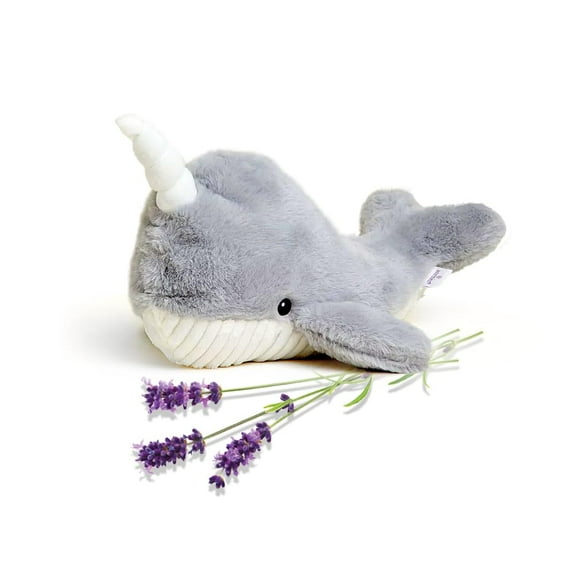 NARWHAL Warmies Cozy Plush Heatable Lavender Scented Stuffed Animal
