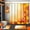 Fall 8, variant on Warm Gold Maple Leaves Shower Curtain Sets with Toilet Lid Cover and Non-Slip Rugs, Autumn Bush 4 Pcs Shower Curtains for Bathroom, Fall Sun Nature Bathroom Set Decor