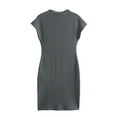 thumbnail image 6 of Lmnyox Mock Neck Mini Dress for Women Bodycon Sleeveless Dress Summer Cocktail Party Short Dress, 6 of 6