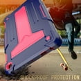 thumbnail image 4 of ELEHOLD Heavy Duty Rugged Case for Kindle Fire HD 8 /Fire HD 8 Plus 2022 Release, Built-in Hidden Kickstand Shockproof Anti-Scratch Hybrid Case for Fire HD 8 /8 Plus (12th Gen 8" ),  Navy + Rose, 4 of 5