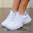 thumbnail image 6 of Pandaie Sneakers for Women Platform Running Tennis Shoes Comfortable Athletic Walking Gym Workout Non Slip Casual Shoes (White,9.5), 6 of 6