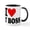 White/Black Inside, variant on - Ilove_Myboss Ceramic Mug - 11 oz Ceramic Mug - Novelty Coffee Tea Cup