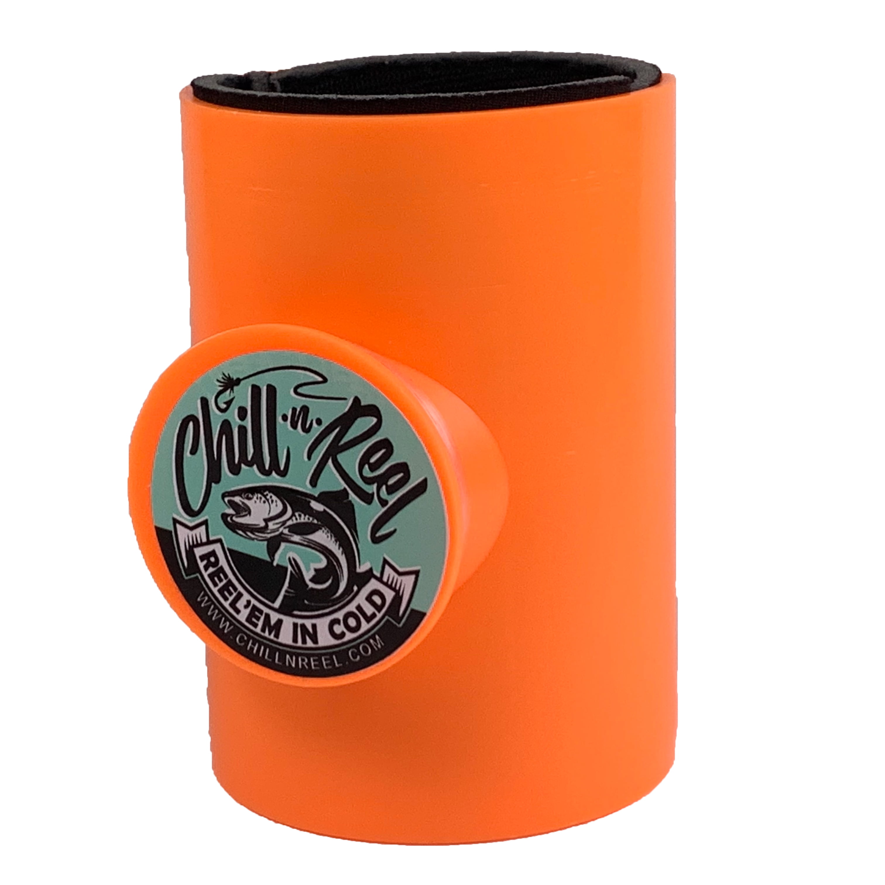 Chill-N-Reel Orange Fishing Can Cooler with Hand Kuwait