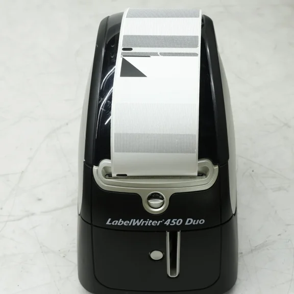 Restored DYMO LabelWriter 450 Duo 1750112 Direct Thermal Label Printer – Dual-Function Printer for Labels and Postage Printing (Refurbished)