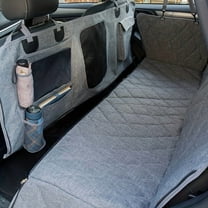 Car Dog Cover Back Seat - Car Hammock for Dogs Waterproof - Dog Car Seat Cover for Backseat with Mesh Window Multiple Pockets for Car/SUV Nonslip Rubber Back Washable