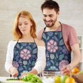 thumbnail image 5 of Pioneer Flower Floral Print Pattern Apron-Garden Aprons for Women with Pockets-Cotton Linen Waterproof Kitchen Cooking Gardening Aprons Adjustable for Kitchen,Cooking,BBQ and Salon 33x27 Inch, 5 of 7