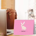 thumbnail image 3 of Rabbit Lovely Animal Thank You Note Greeting Cards with Envelopes | Printed on Thick and Sturdy 80lb (216gsm) Cardstock | Blank Interior | A2 Size – 4.25 x 5.5” | 25 per Pack, 3 of 5