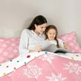 thumbnail image 5 of Castle Fairy Christmas Snowflake Comforter Set, Twin, 2-Piece, 5 of 8