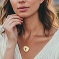 thumbnail image 5 of Ross-Simons 2.50 Carat Lemon Quartz and White Enamel Daisy Pin/Pendant Necklace in 18kt Gold Over Sterling, Women's, Adult, 5 of 6