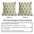 thumbnail image 6 of Sage Green Yellow Floral Pillow Covers 20x20 Set of 2 Spring Flower Leaves Print Decorative Throw Pillow Cases Outdoor Farmhouse Decoration for Sofa Couch Bed, 6 of 6