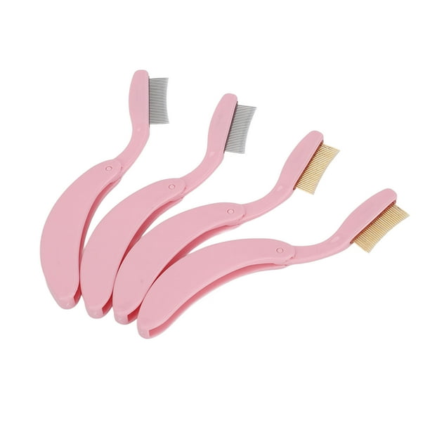 Peine Para Cejas, Cepillo Para El Cuidado De Pestañas, Aplicador De Rímel De Diseño Curvo Portátil Para Maquillaje Para Mujeres