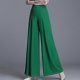 thumbnail image 2 of JWL-Women Casual Loose Chiffon Wide Leg Pants Summer High Waist Widde Leg Trousers Women Vintage Pleated Black Long Pants, 2 of 5