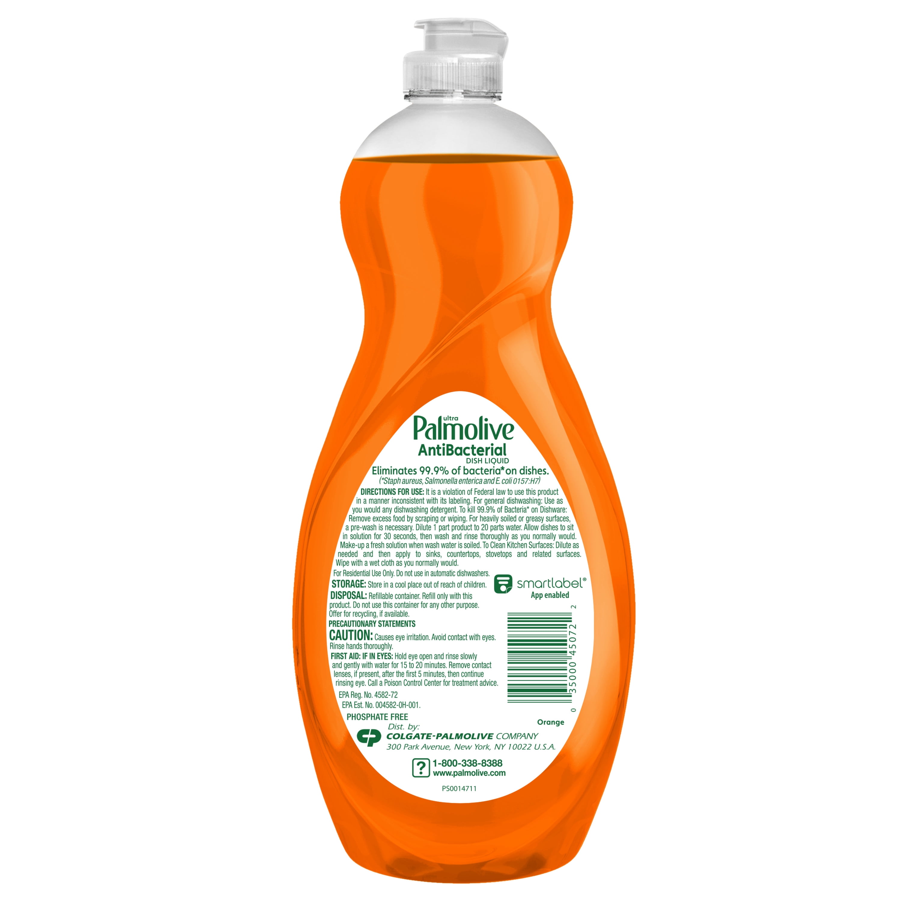 Palmolive Antibacterial Liquid Dish Soap, Orange Scent, 32.5 Fluid Ounce 