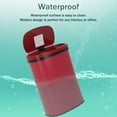 thumbnail image 3 of 13-Gallon Kitchen Trash Can Red Stainless Steel Garbage Can Automatic Touch Free Garbage Bin Motion Sensor Trash Can with Lid Metal Waste Bin for Living Room, Kitchen, Bathroom, Office, 3 of 7