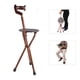 thumbnail image 5 of Silla y taburete plegables para caminar, asiento portátil con antideslizante, Aleacio de aluminio, tipos engrosados ​​y ensanchados, descanso al aire libre para personas, 5 of 7