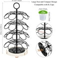 thumbnail image 4 of Funpisea 360° Rotating Coffee Pod Holder, Detachable K-Cup Organizer for Countertop, 4 of 8