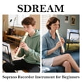 thumbnail image 3 of Flauta dulce soprano SDREAM para niños principiantes con varilla de limpieza, 3 of 9