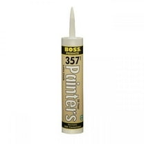 BOSS® 357 20 Year Painters Latex Caulk 10.1 oz Tube, 12/Case
