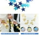 thumbnail image 5 of Matsuzay Estrellas colgantes Delicado pequeño adorno de carteles Decoración de fiesta Adornos de estrellas portátiles Suministros festivos Kits de decoración para fiestas oro beis, 5 of 6