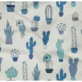 thumbnail image 5 of oneOone Cotton Poplin Twill Medium Blue Fabric Cactus Sewing Fabric By The Yard Printed Diy Clothing Sewing Supplies 56 Inch Wide, 5 of 6