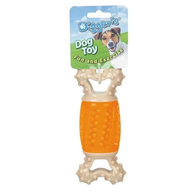 PetEdge ZD7371 69 Diggers Giggle Bone Dog Toys Orange