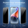 thumbnail image 3 of Protector de pantalla NEW'C para iPhone 16e, 14, 13 y 13 Pro de 6,1" con privacidad, 3 of 7