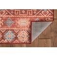 thumbnail image 6 of Linon Home Décor Washable Devlin Area Rug or Runner Collection, Red and Ivory, 2' x 3', 6 of 8