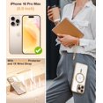 thumbnail image 2 of Funda Meifigno para iPhone 16 Pro Max de 6,9 pulgadas con 2 protectores de pantalla y correa para la muñeca, 2 of 7